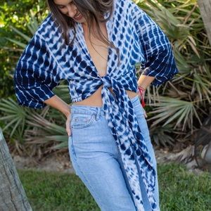 Natural Life Tie Dye Kimono - OS